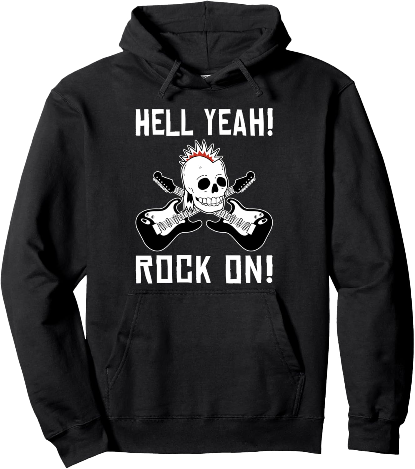 

Худи Heall Yeah Rock On Rock N Roll Rocker, черная Rock Music Gifts & Accessories