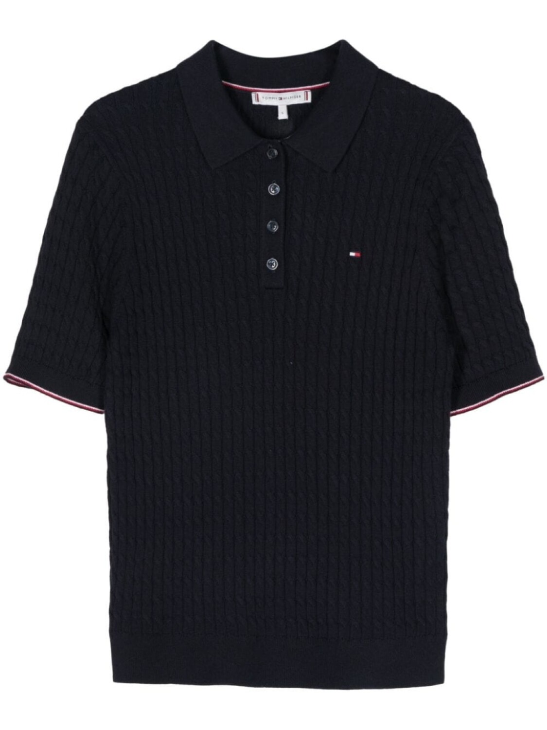 

Tommy Hilfiger вязаный топ с вышитым логотипом, синий