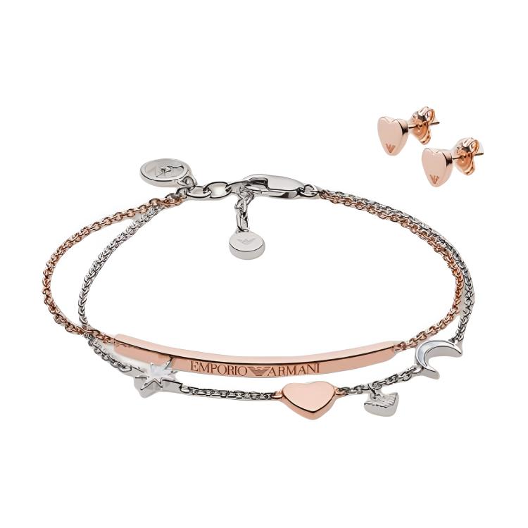 

Серебряные браслеты Women's Rose EMPORIO ARMANI, розовый