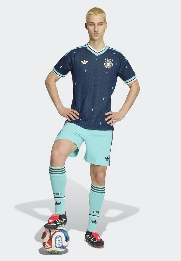 Adidas performance germany 26 away shorts спортивные шорты Adidas Performance, Flash Aqua — фото 2