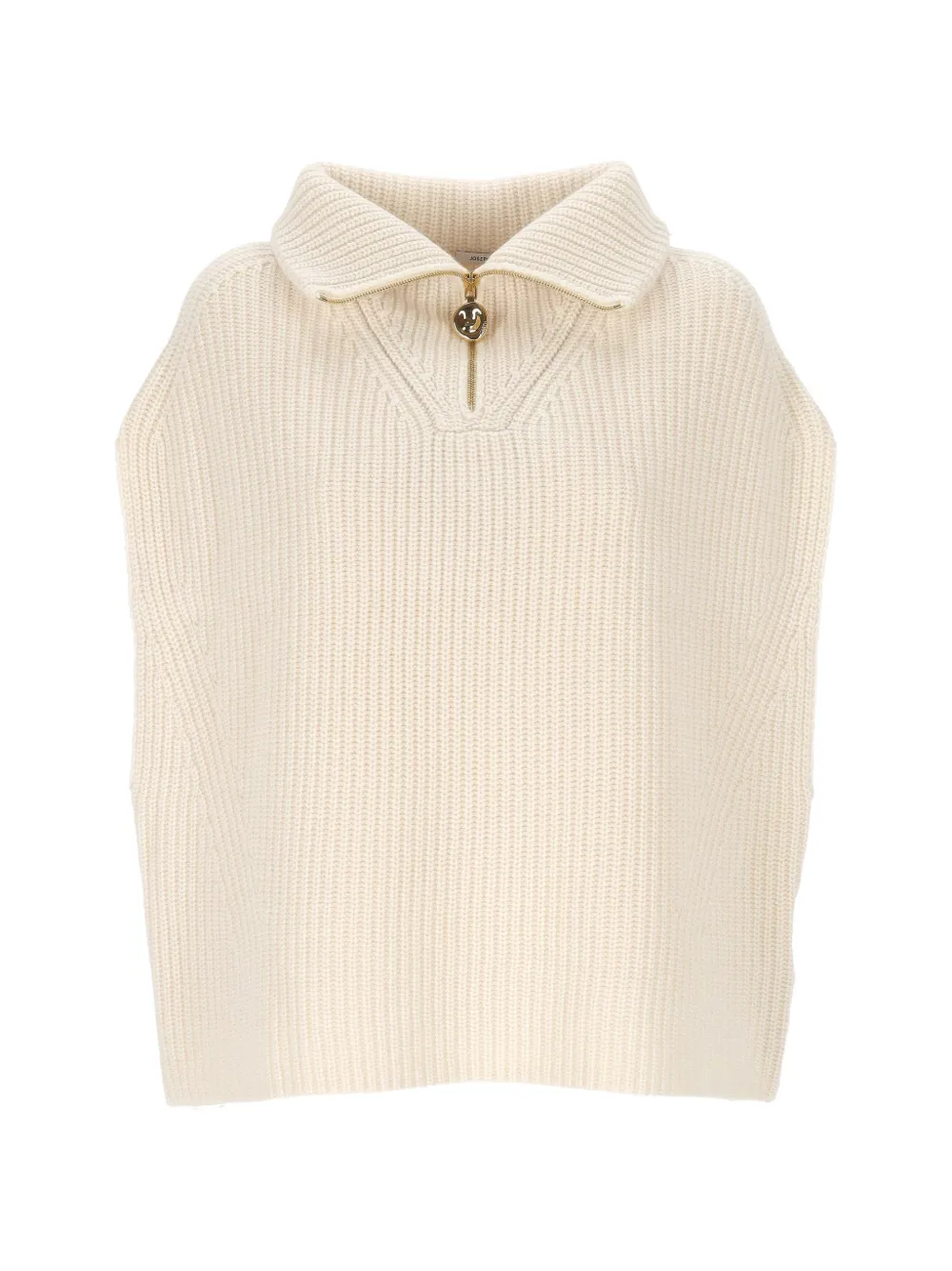 

Свитер с воротником-стойкой и молнией до середины Joseph, бежевый