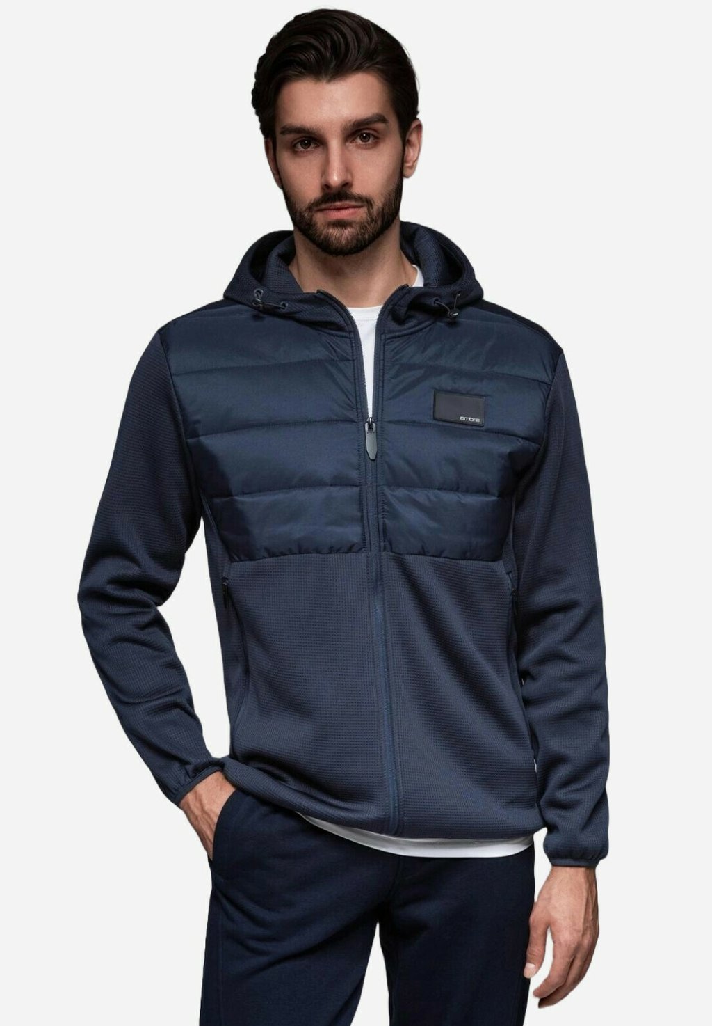 

Легкая куртка HOODED JANP Ombre, темно-синий