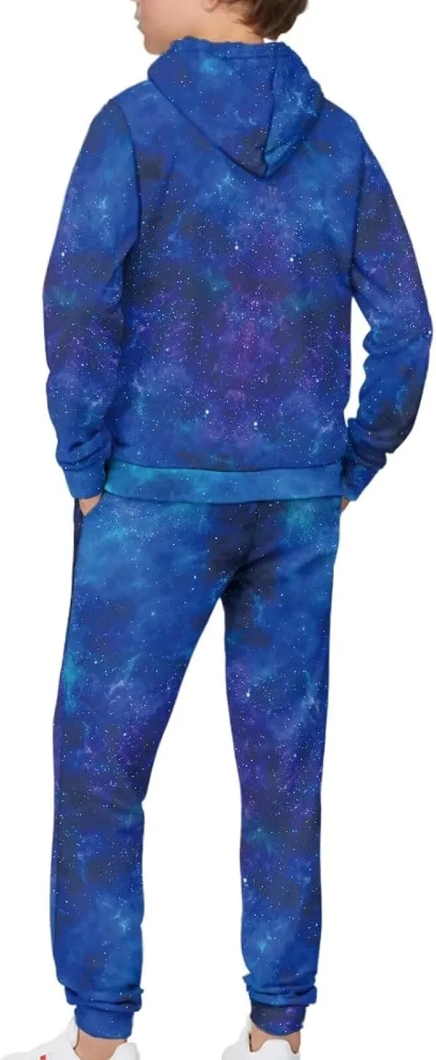 Детский спортивный костюм из худи и джоггеров Uppodwarkid, 2 предмета, Galaxy and Baseball — фото 4