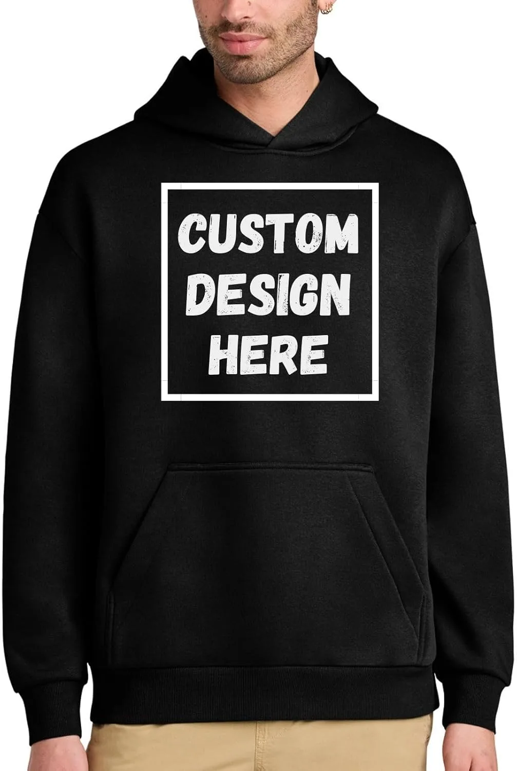 

Кастомный худи из плотного флиса с печатью спереди и сзади LOGO IMPRESSION