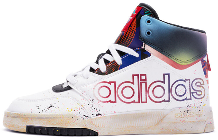 

Кроссовки Adidas Originals Drop Step Series Skateboard Shoes Unisex High-Top White Purple/Black