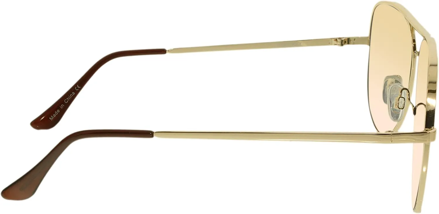 

Солнцезащитные очки Quay Australia HIGH KEY для мужчин и женщин, классические, увеличенного размера, в стиле «авиатор» – золотистые, Two Tone Gold/Brown to Maroon