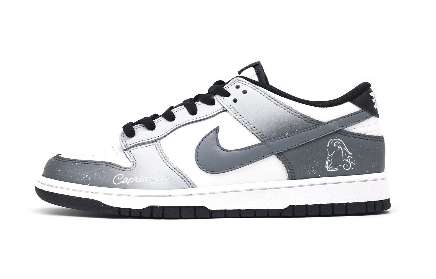 

Кроссовки Nike Dunk Skateboard Shoes Women's Low-Top Black White Gray, черный/белый/серый