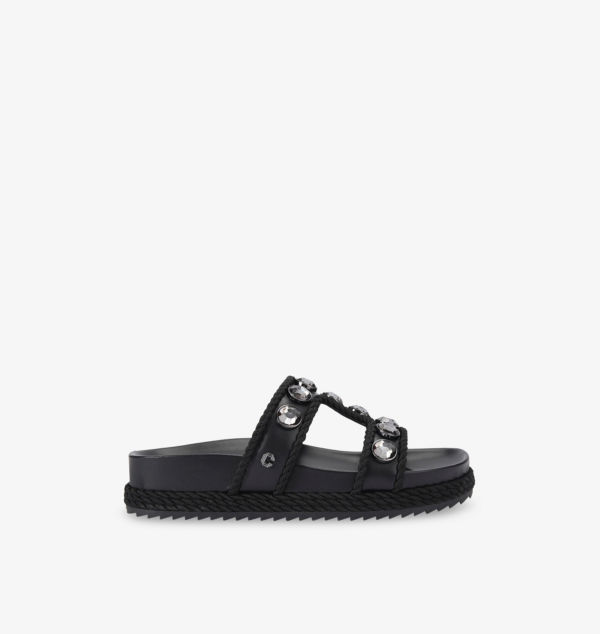 Босоножки из искусственной кожи Sorella, украшенные кристаллами Carvela, черный