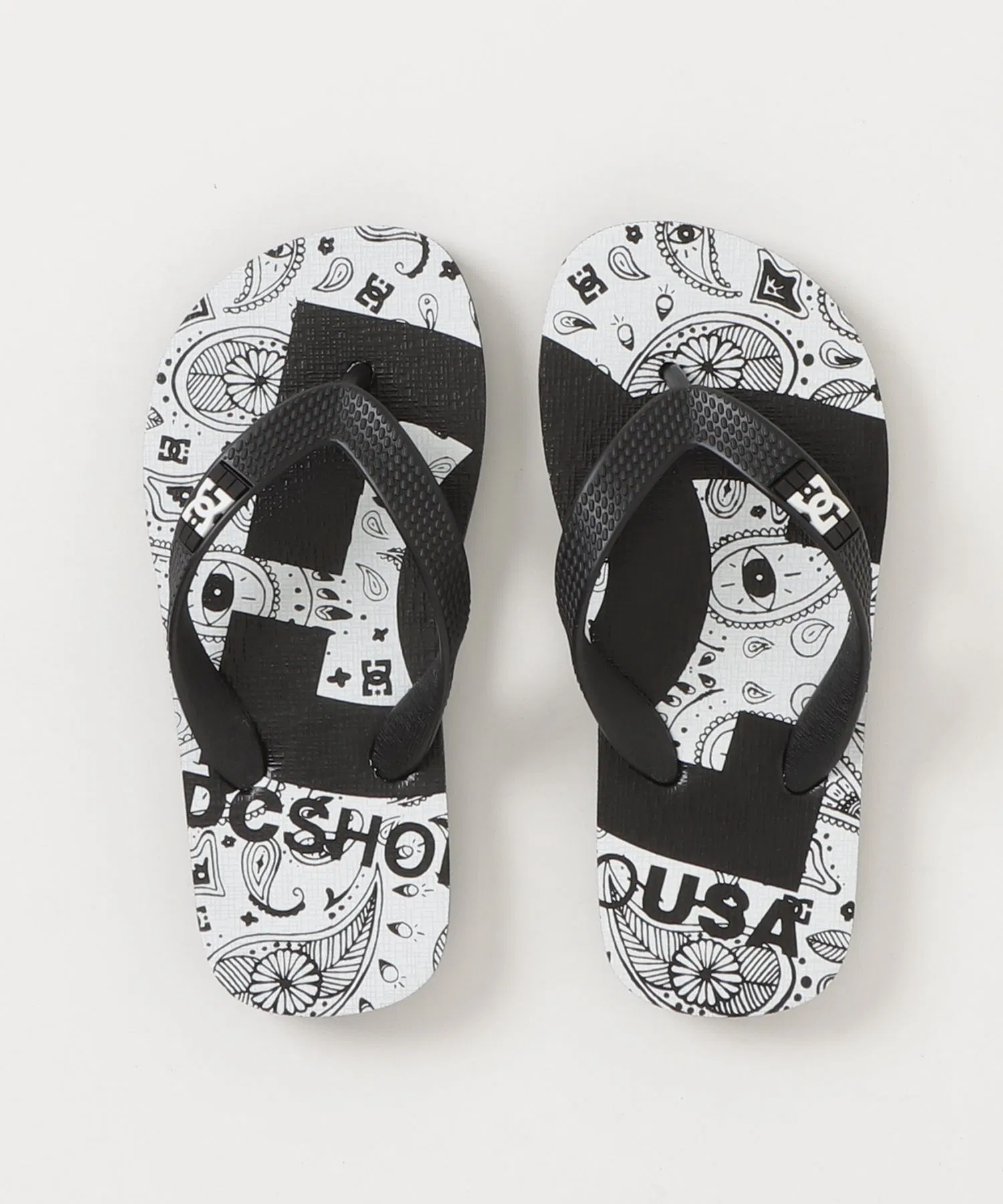 Детские шлепанцы DC SHOES Ks SPRAY GRAFFIK — фото 4