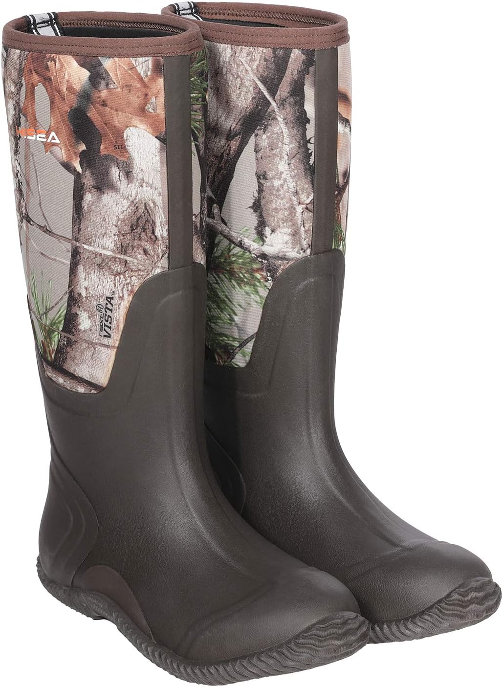 

Мужские резиновые сапоги HISEA, водонепроницаемые, долговечные утепленные резиновые сапоги для мужчин, с 5 мм неопреном, для отдыха на природе, грязи, рыбалки и охоты, для разных сезонов (черные, камуфляжные и коричневые)