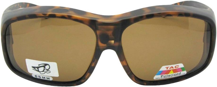 

Очень большие, облегающие, поляризованные солнцезащитные очки для мужчин с защитой от УФ-излучения - Боковые щитки для солнцезащитных очков F19 Sunglass Rage, Tortoise Brown Lenses