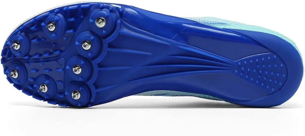 

Беговые шиповки для женщин Track Spike Shoes Беговая обувь для мужчин Унисекс Беговые и легкоатлетические кроссовки для спринта и дистанционного бега с 7 шипами TauLene, белый