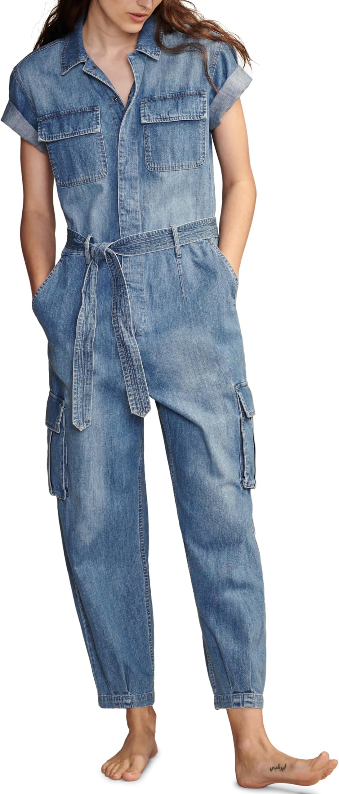 

Платье Lucky Brand Denim Short Sleeve Utility Jumpsuit, цвет Homeland