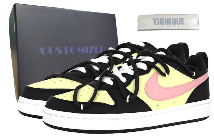 

Кроссовки Nike Court Borough Skateboarding Shoes Women's Low-top Yellow, черный