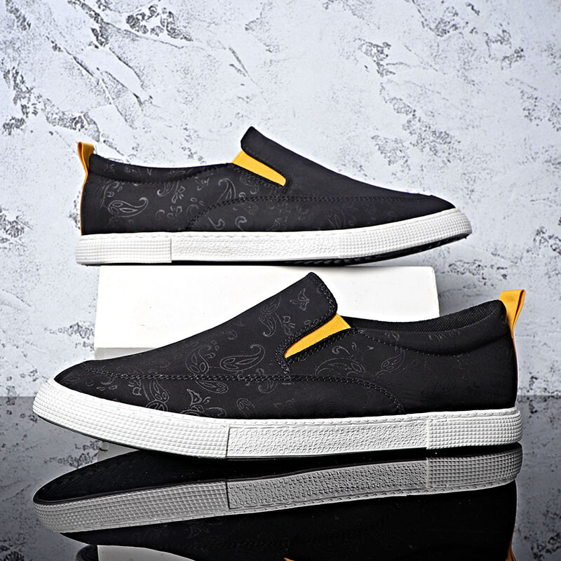 Туфли мужские Men"s Casual Men Low-Top Baoda, черный/белый — фото 4