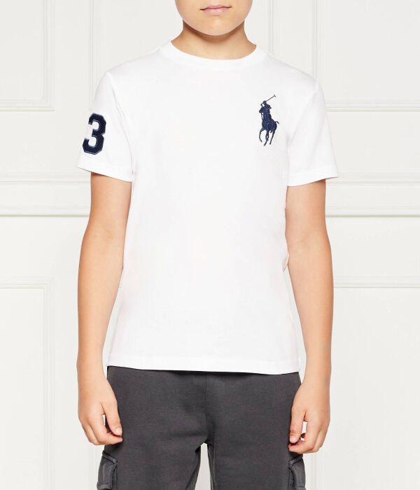 

Футболка детская Polo Ralph Lauren с логотипом, бежевый