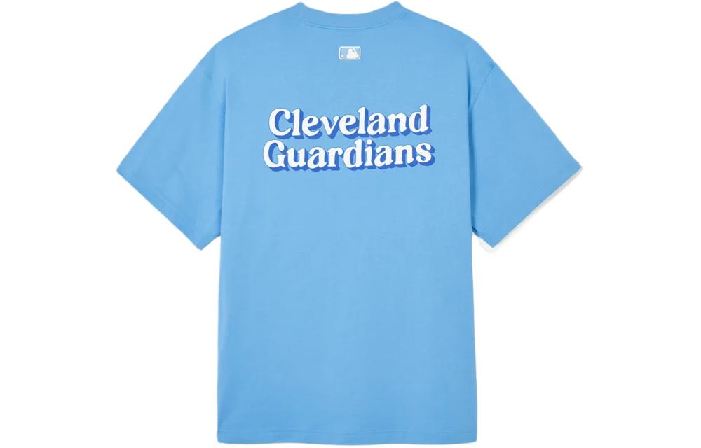 

Футболка с рукавом дроп-шоулдер унисекс синяя MLB