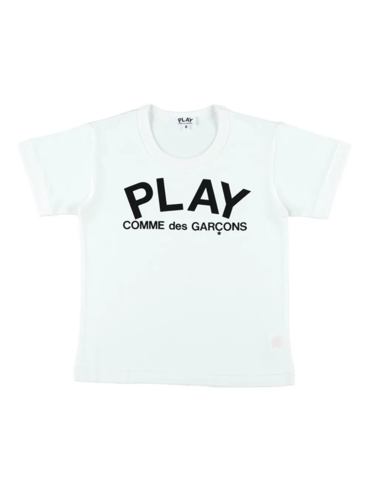 

Футболка Comme Des Garçons Play Kids с логотипом, белый
