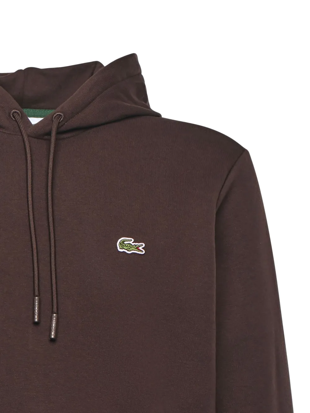 Худи с кулиской Lacoste, коричневый — фото 3