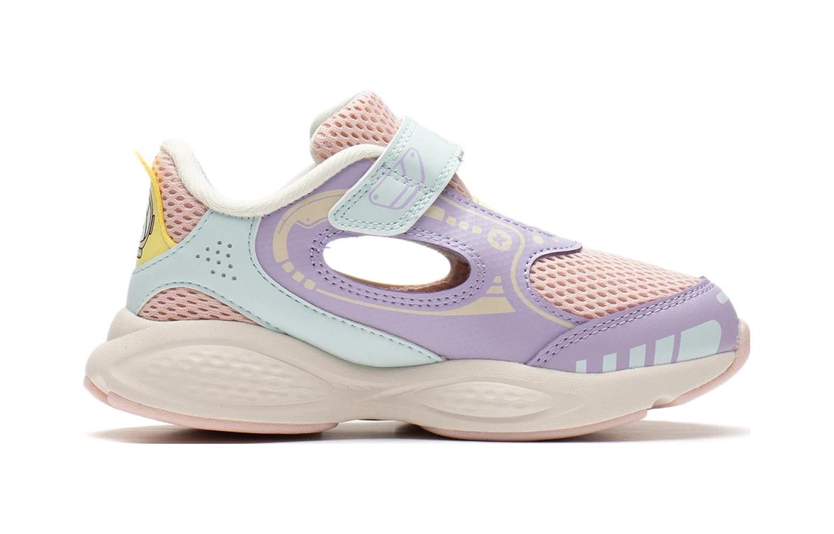 LiNing Sports Life Collection Износостойкие детские сандалии Розовый Фиолетовый Для детей 3-7 лет LINING YOUNG — фото 2