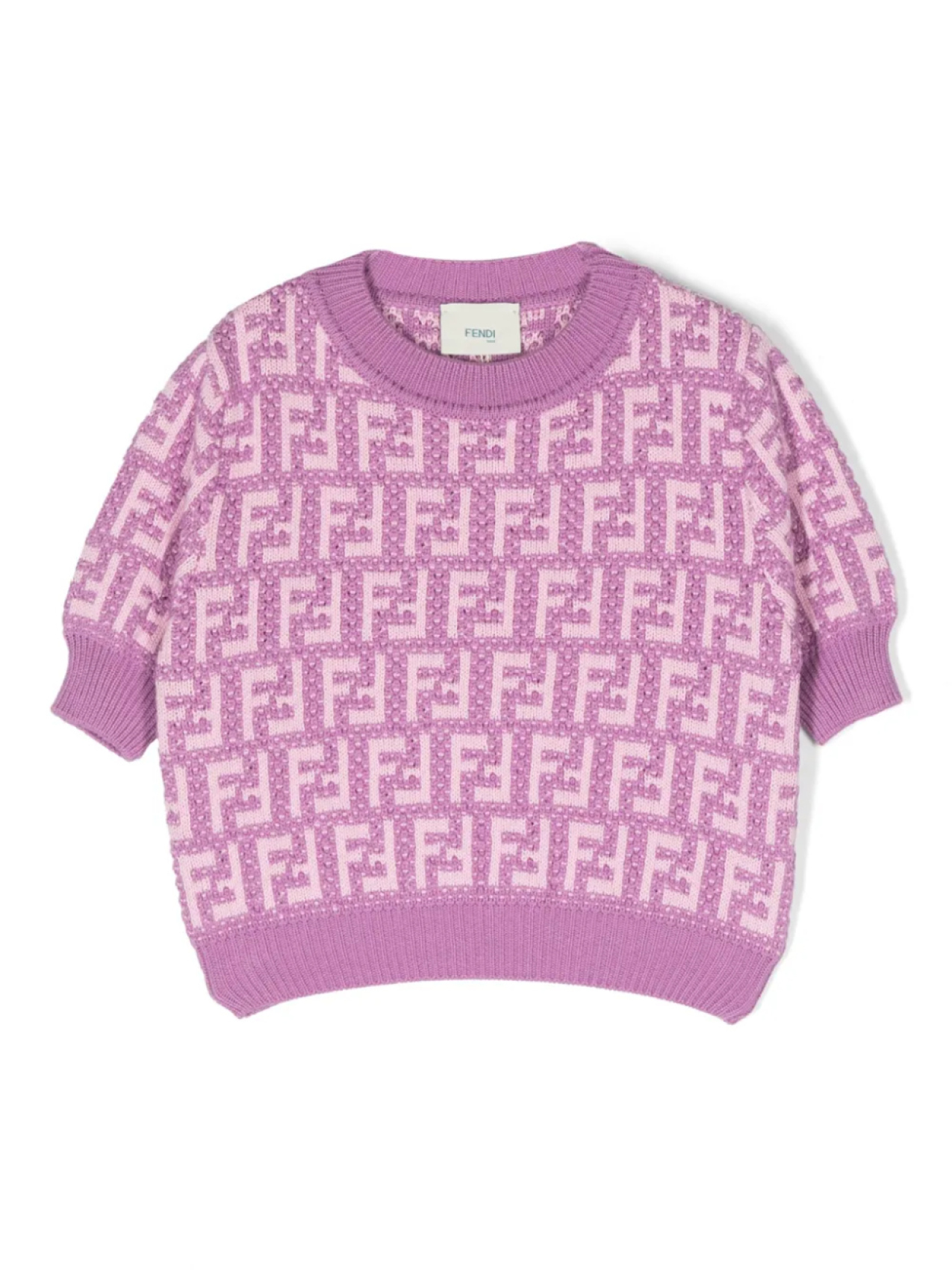 

Топ с логотипом FF Fendi Kids, фиолетовый