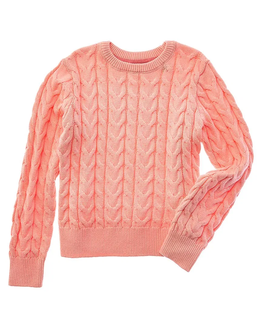 Вязаный свитер Scotch & Soda с косами, розовый
