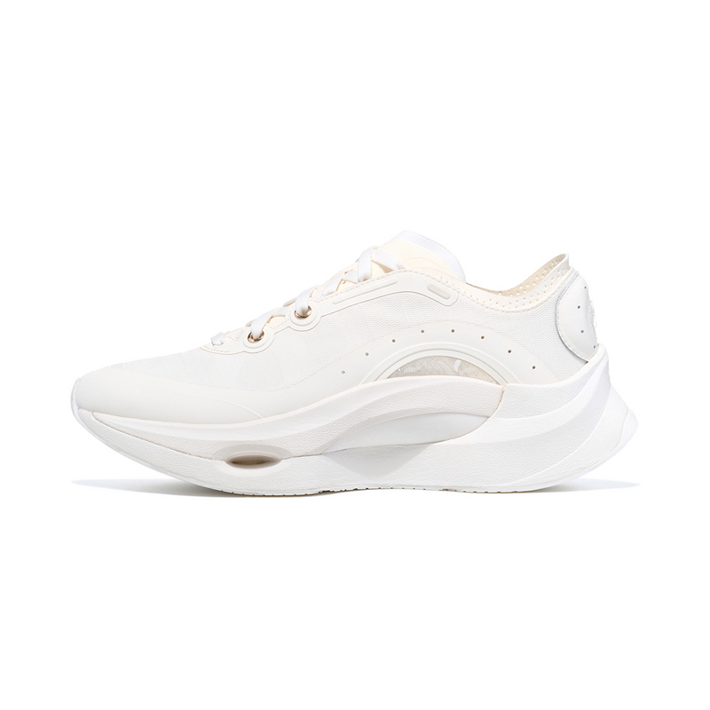 LI NING 1990 Классическая коллекция, износостойкие, низкие повседневные туфли с отскоком, женские, цвета экрю LI-NING 1990, Ecru