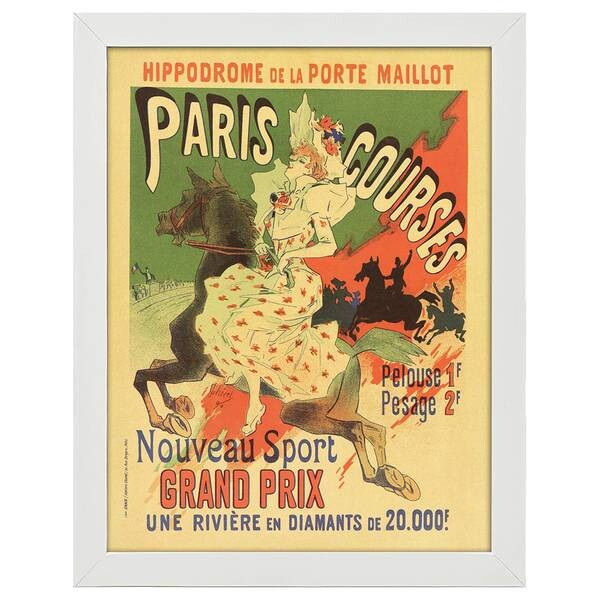 

Рамка для фотографий LegendArte Poster Paris Courses, белый