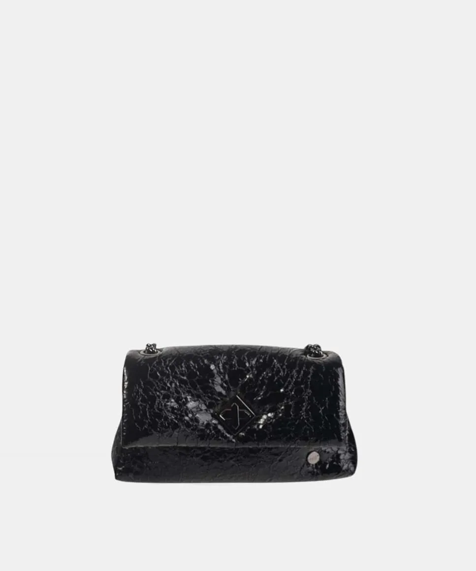 

Маленькая коктейльная сумочка с клапаном и застежкой на кнопку Volum, черный