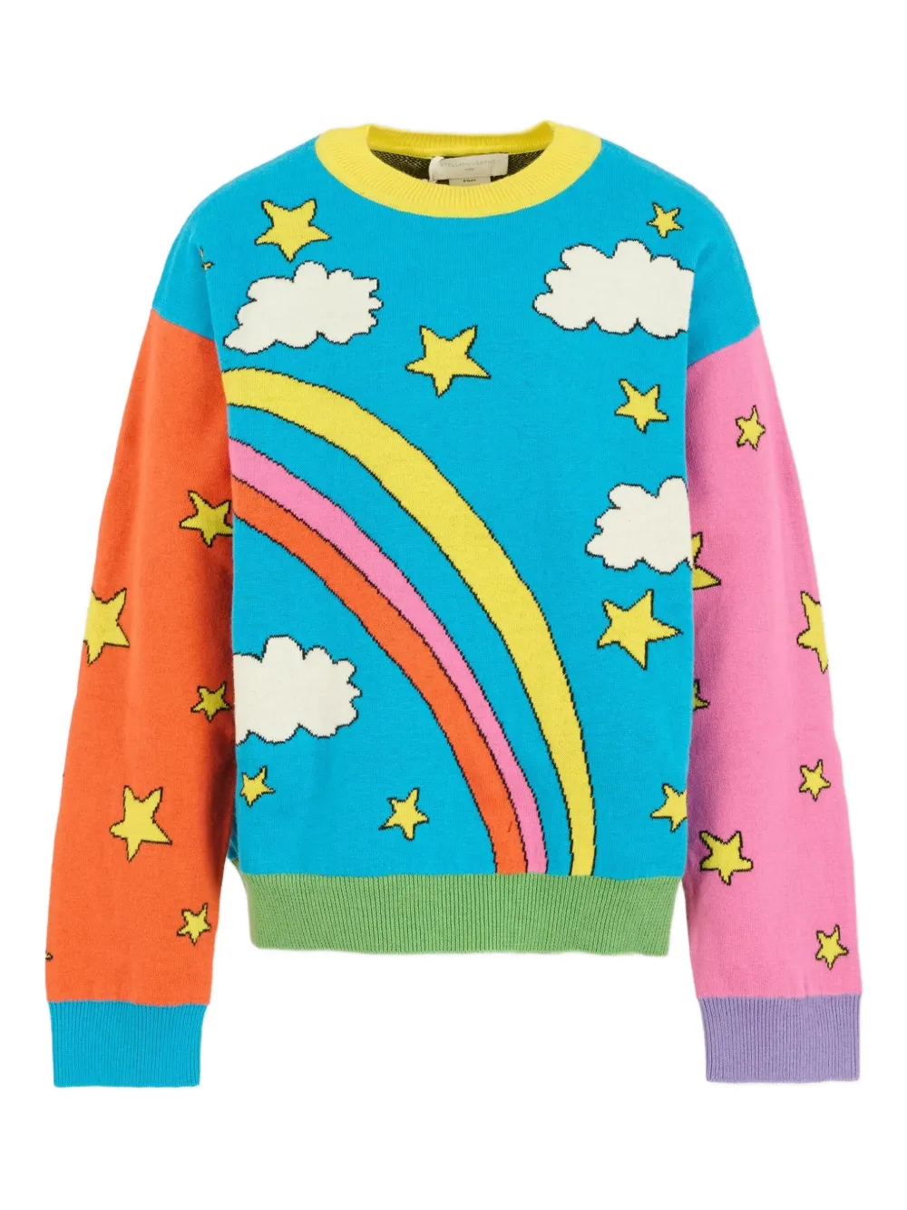 

Свитер с радужным мотивом Stella McCartney Kids, синий