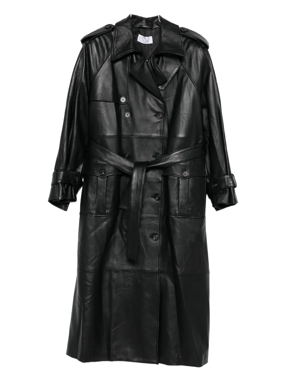 

Двубортное пальто с поясом Giuseppe Di Morabito, черный