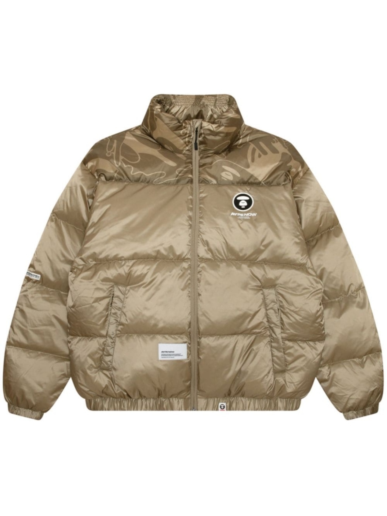 

Пуховик Moonfasce от AAPE BY *A BATHING APE, серый