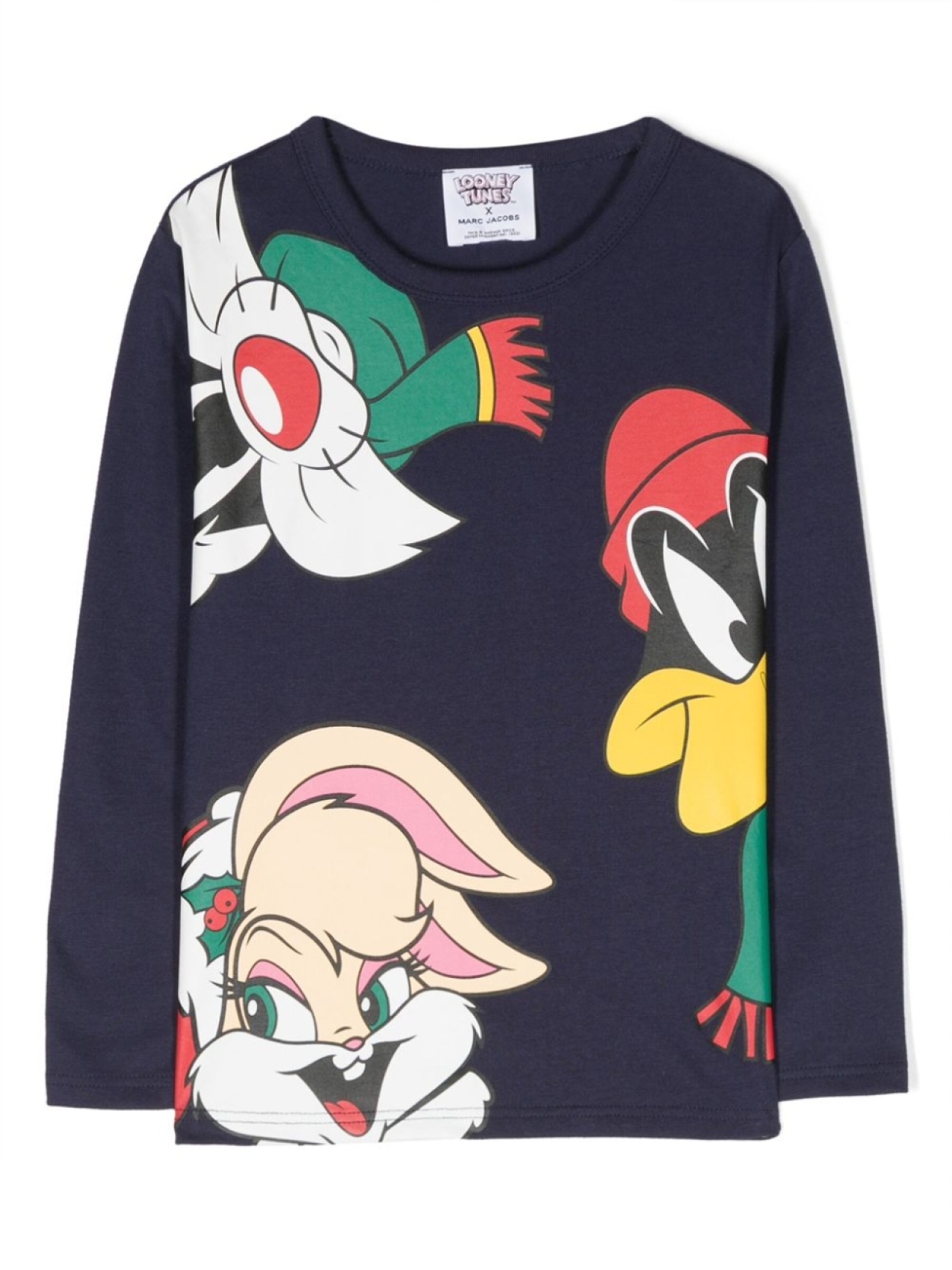 

Marc Jacobs Kids футболка с длинными рукавами из коллаборации с Looney Tunes, синий