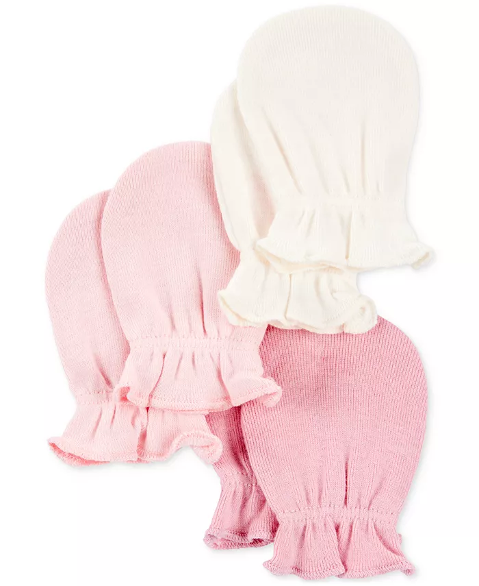 

Детские варежки для мальчиков и девочек, набор из 3 штук Carter'S, розовый