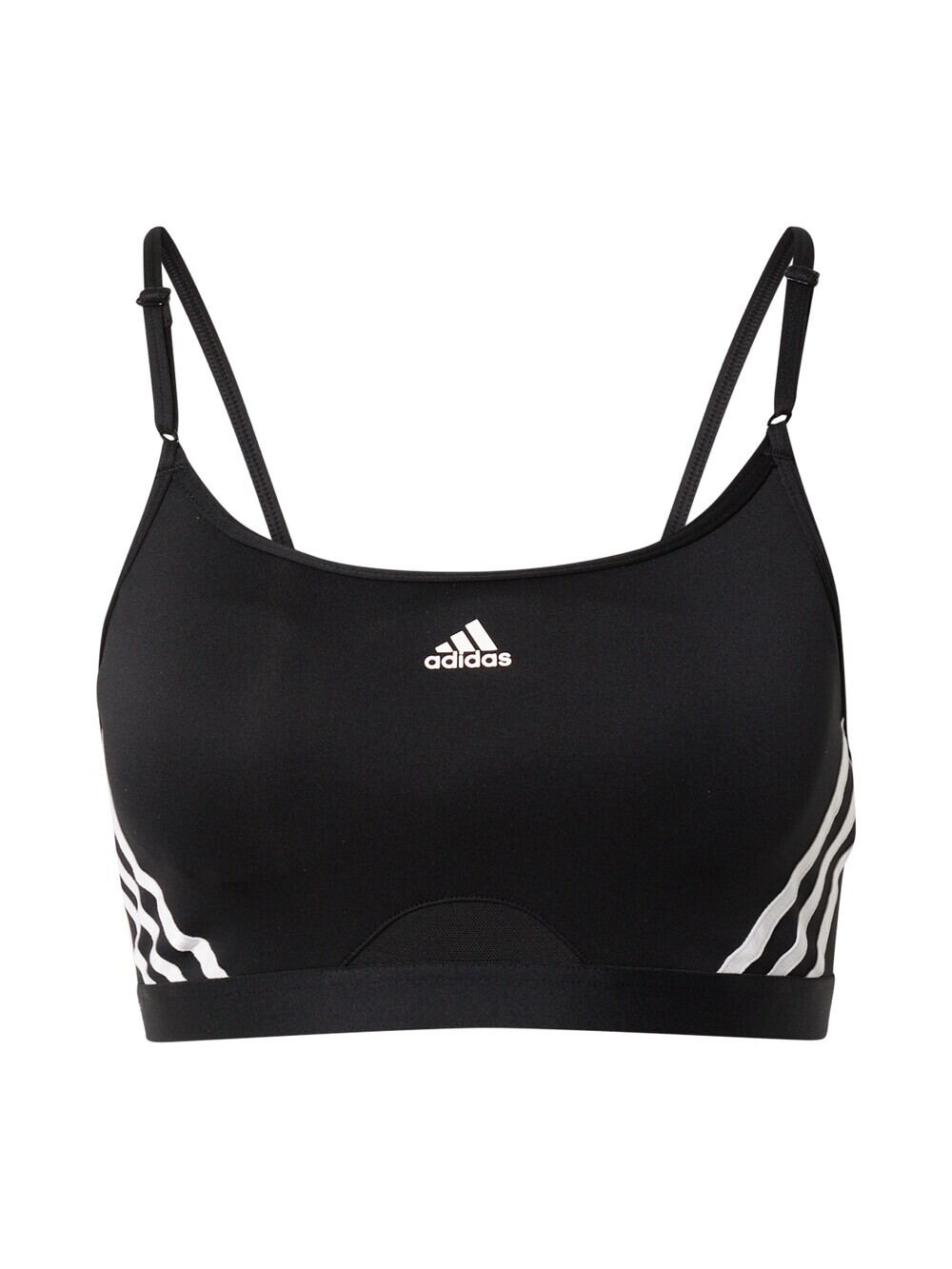 

Спортивный бюстгальтер без косточек Adidas Aeroreact Light-Support 3-Stripes, черный