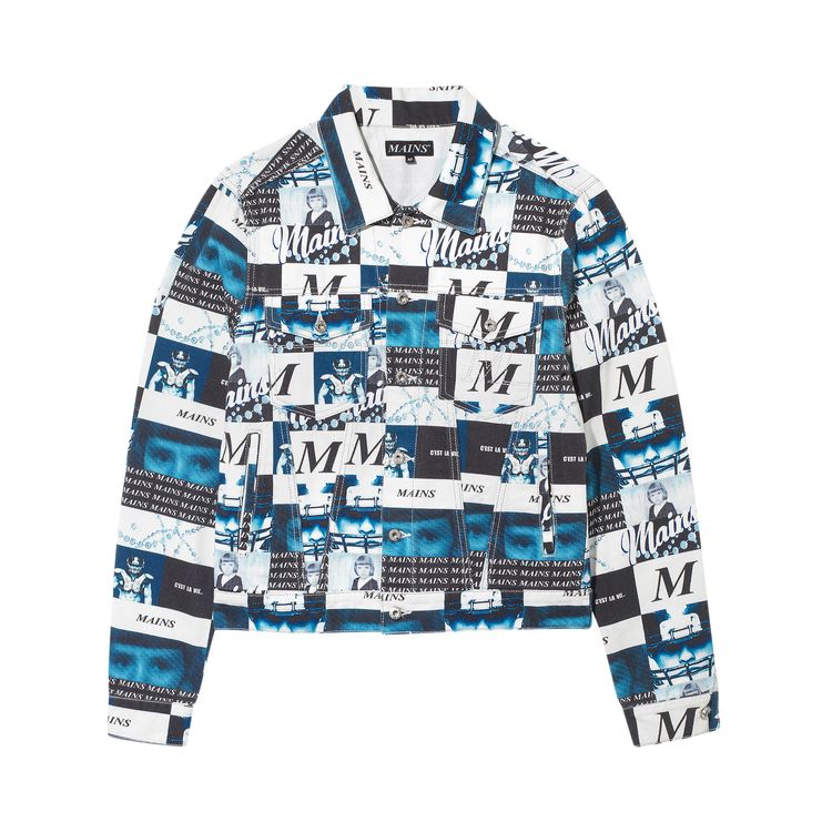 

Куртка MAINS Yearbook Denim Jacket 'Blue/White', синий