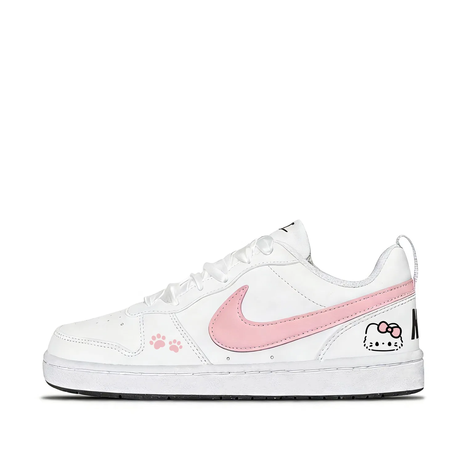 Кроссовки детские Nike Court Borough Kiti Powder Cat белые