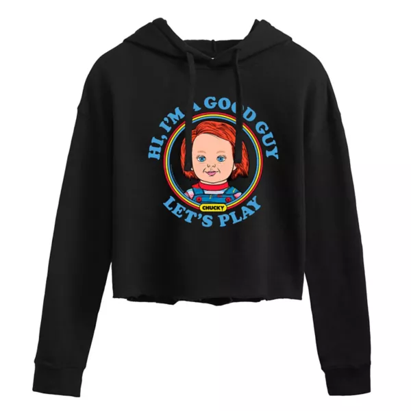

Укороченная толстовка с капюшоном Chucky Let's Play от Juniors Licensed Character, черный