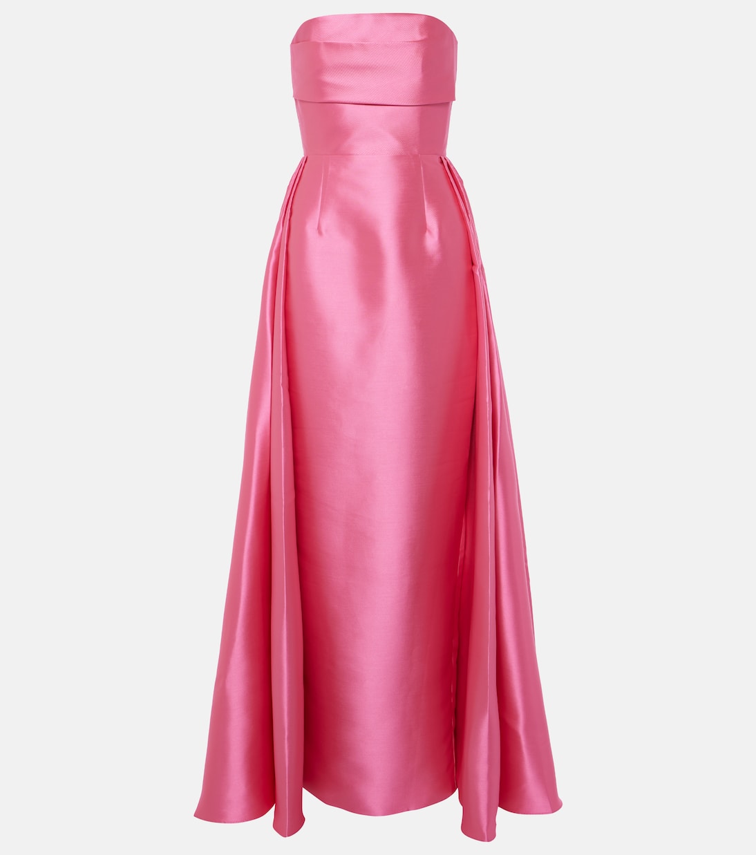 

Бесплечее сатиновое платье из твила Solace London, Light Pink