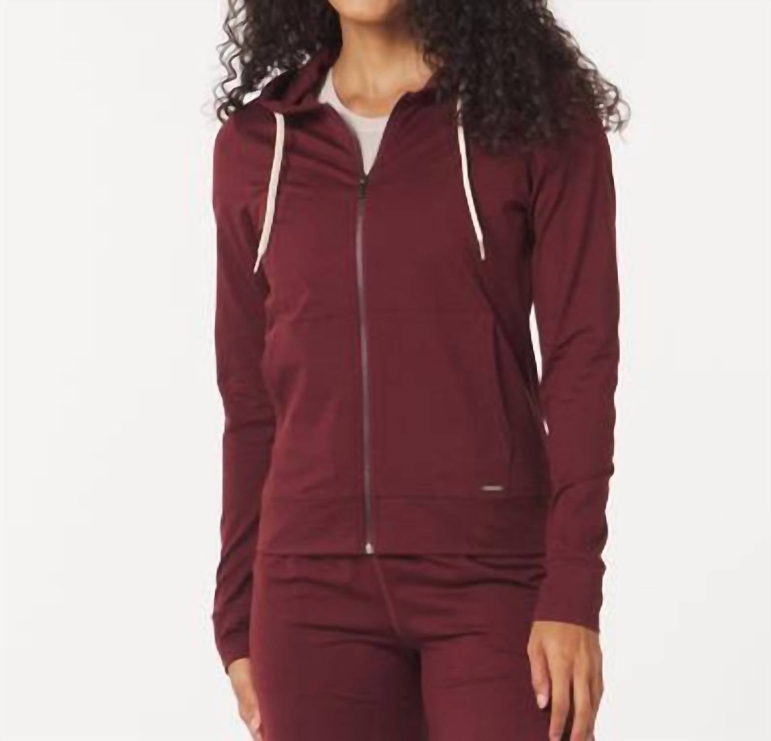 

На ходу облегченная худи на молнии в каштановом мраморе Glyder, Chestnut Marble