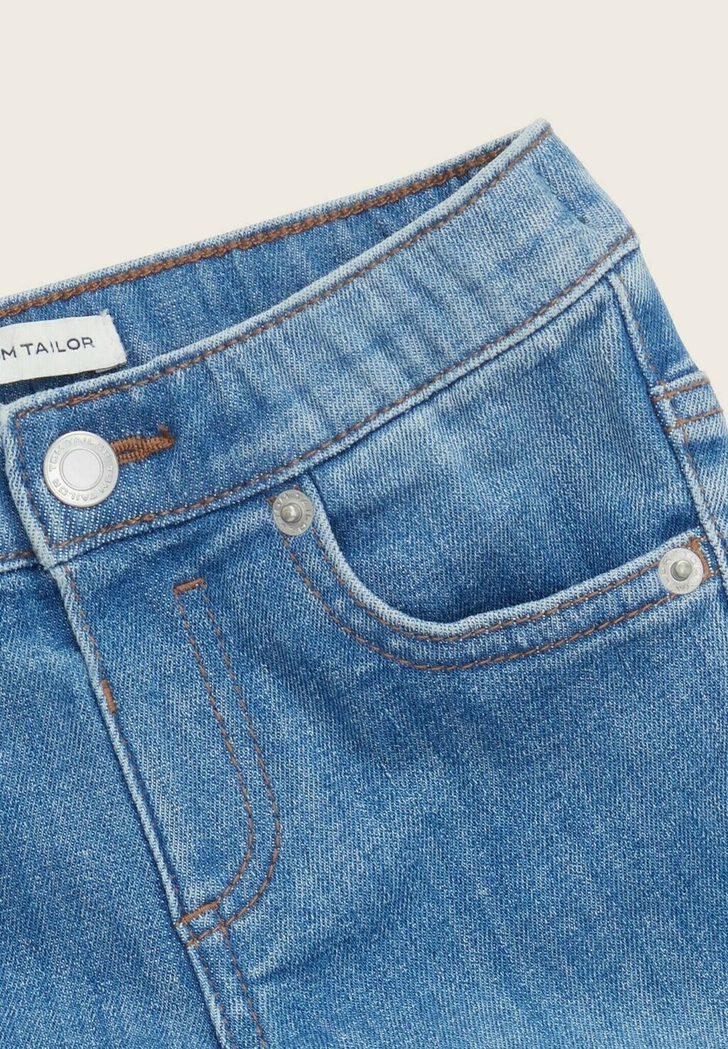 Джинсы Skinny Fit TREGGINS TOM TAILOR, цвет used mid stone blue denim — фото 3