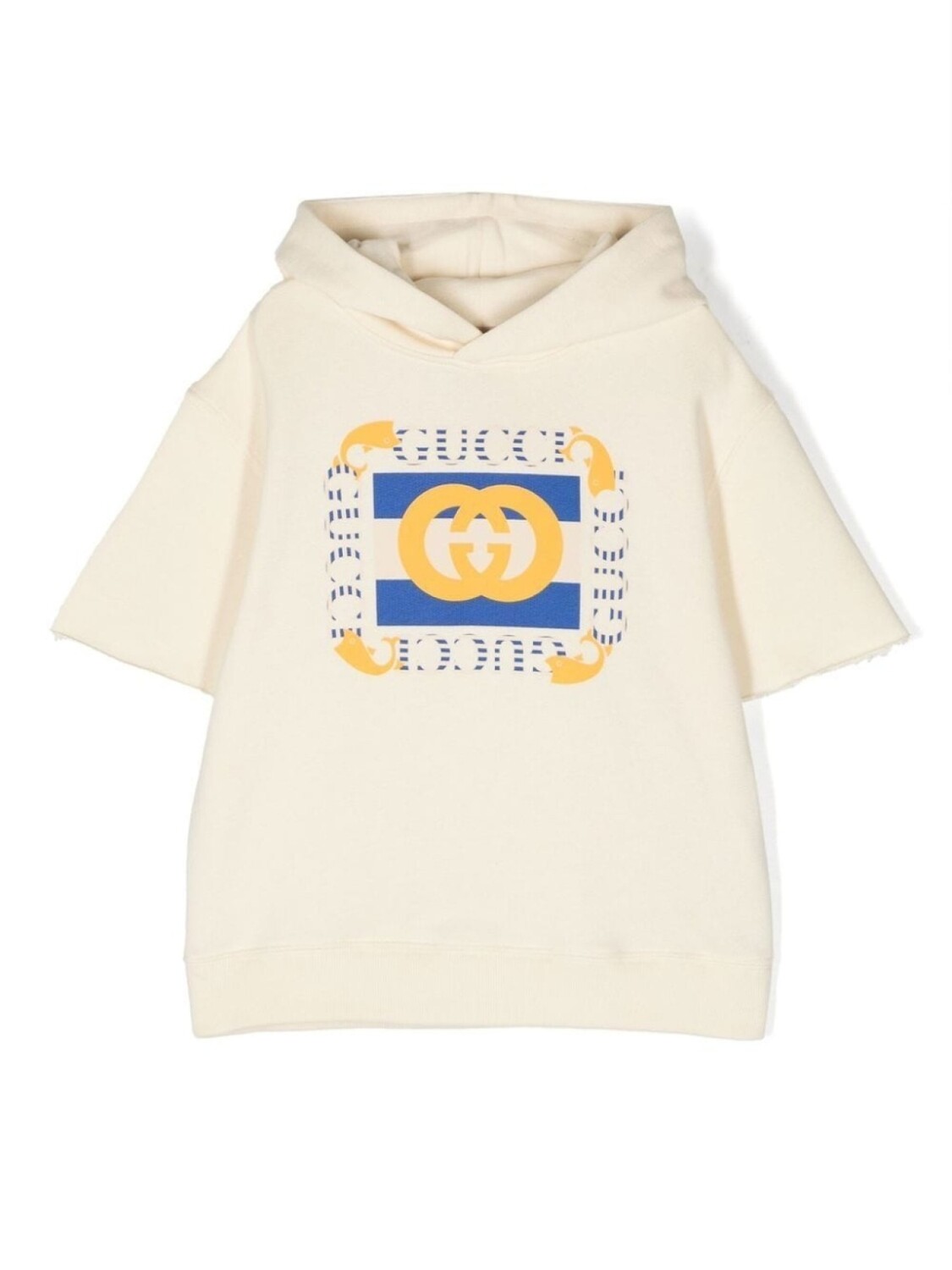 

Gucci Kids худи с графичным принтом, белый