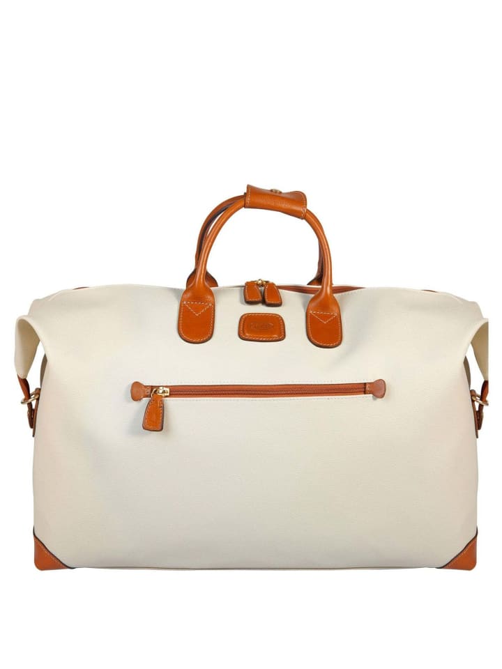 

BRIC`s Дорожная сумка Firenze Weekender - размер S, 55 см (черная), кремового цвета