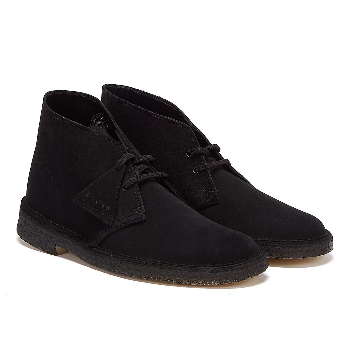 

Замшевые ботинки дезерты originals Clarks, черный