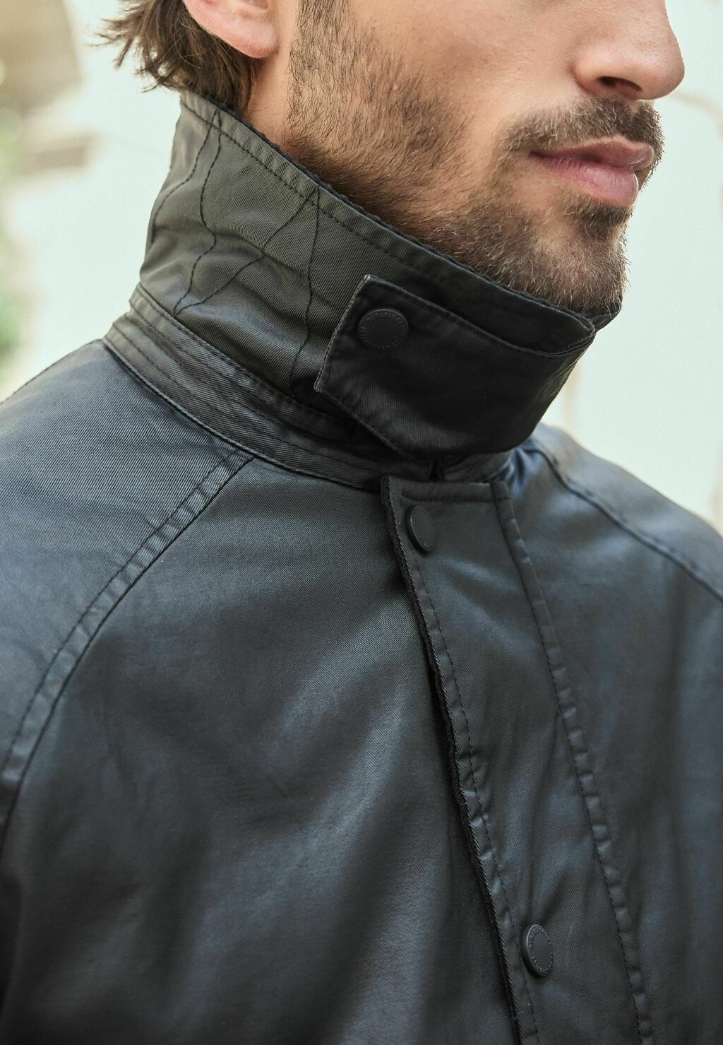 

Легкая куртка WAX COLLAR REGULAR FIT Next, черный