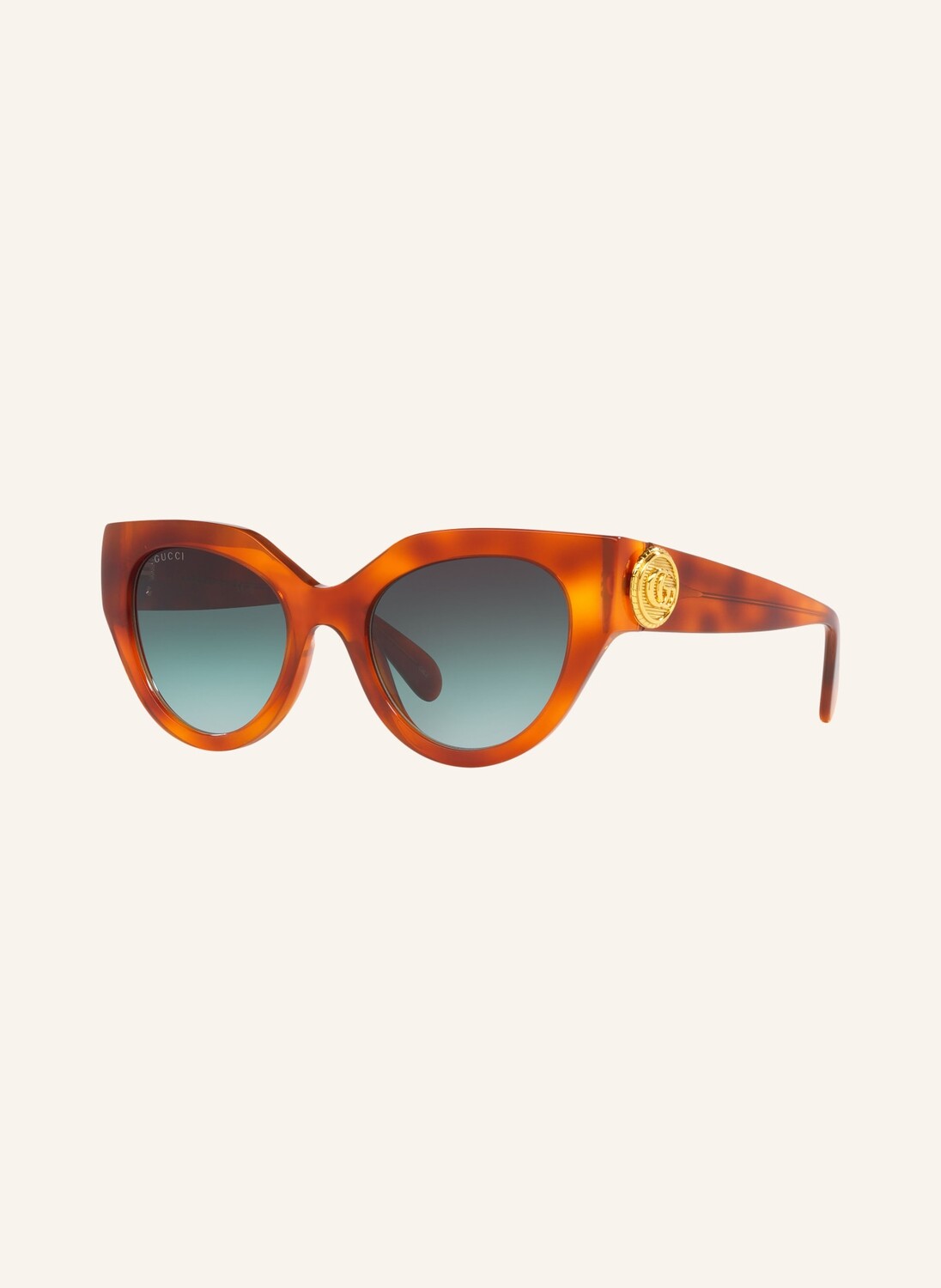 

Солнцезащитные очки gg1408s GUCCI, цвет 4402J1 - HAVANA/GRÜN VERLAUF