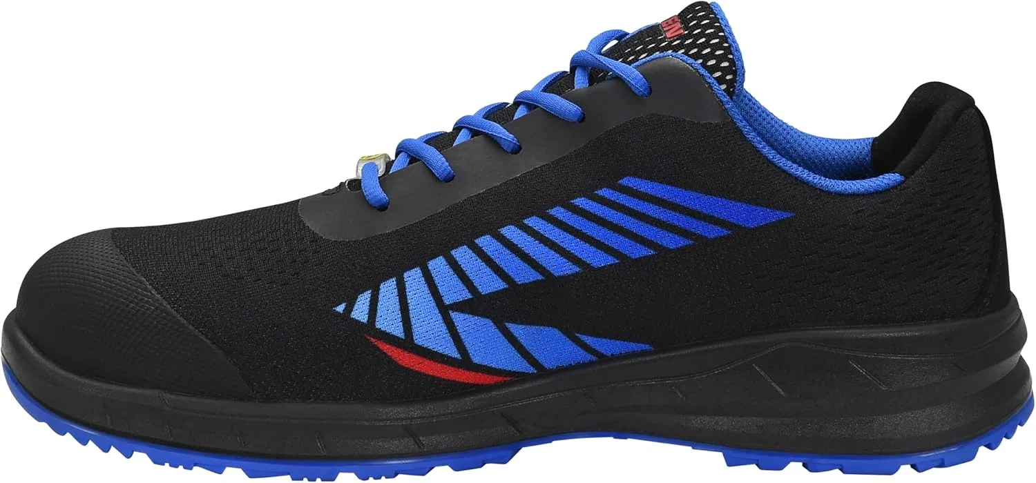 Защитные ботинки ELTEN Larkin XXSports Black-Blue Low ESD S1, женские и мужские, текстильные, со стальным защитным носком, легкие, спортивные — фото 3