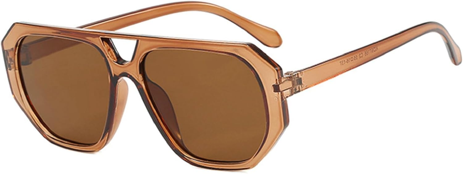 

Солнцезащитные очки Melrose Retro Square для женщин, модные градиентные очки с защитой от УФ-излучения UV400 для мужчин, панк-очки, сине-зеленые солнцезащитные очки, Brown