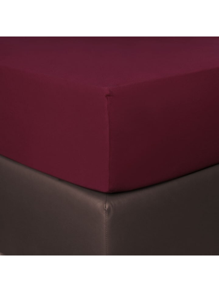 

Простыня BettwarenShop Boxspring, цвет burgund