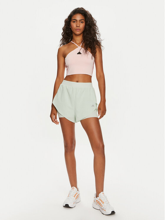 Топ slim fit Tiro Cut 3-Stripes Summer IX3504 Adidas, розовый — фото 2